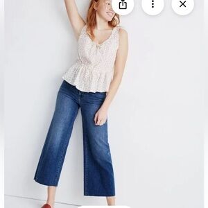 Madewell Perfect Vintage Wide-Leg cropped Jeans in size 30 T